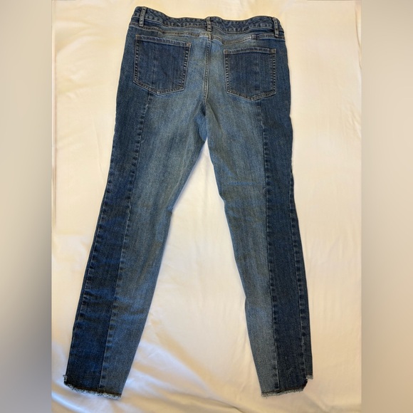 Joe Fresh Two-Tone Panelled Slim Fit Jeans Step Hem Size 31 - Picture 6 of 6